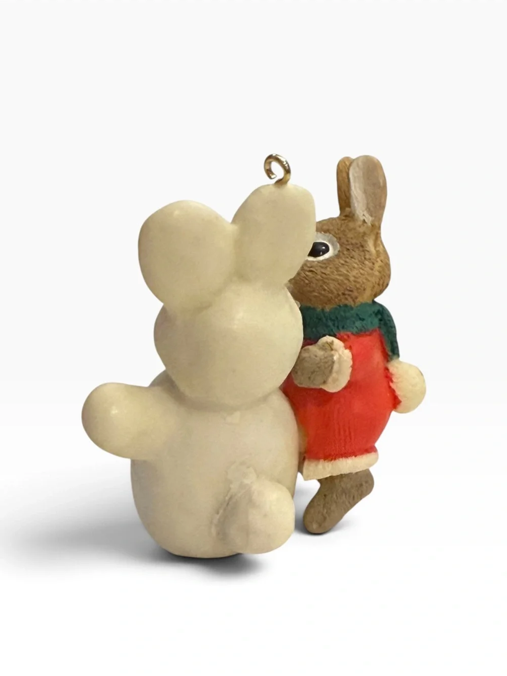 Hallmark 1991 Keepsake Ornament Tender Touches Collection Snow Twins Bunny